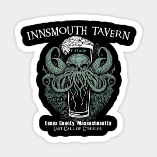 Innsmouth Tavern (Black Print) Sticker